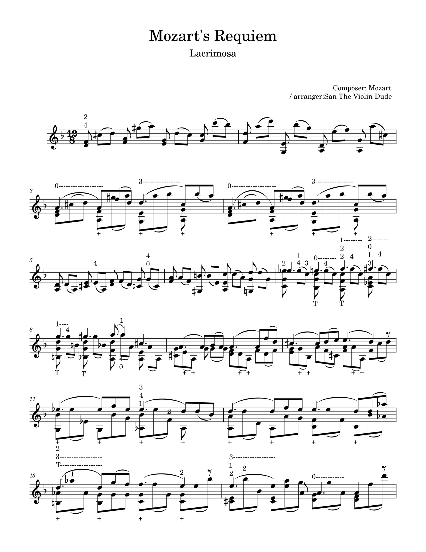 Mozart Requiem - Lacrimosa